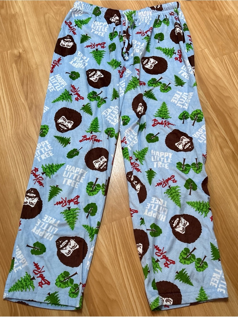 Bob Ross “Happy Little Trees” Men’s Pajama Sleep Pants XXL Soft Lounge